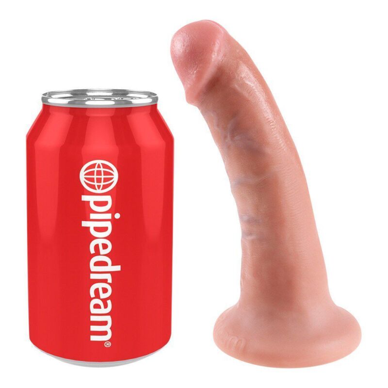 King Cock 6" Realistisk Dildo 15,2cm  - Lys Hudfarve