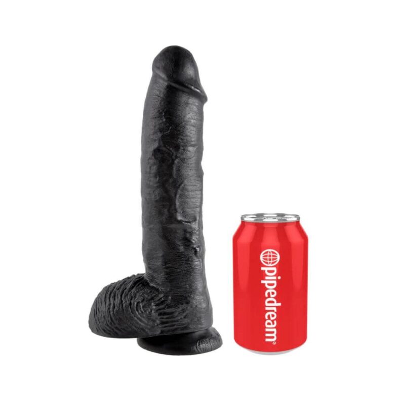 King Cock  -  25 cm Cock with Balls Realistisk Dildo -sort
